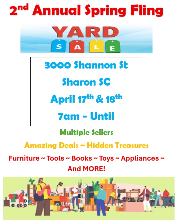 2nd Annual Spring Fling ~ Yard Sale