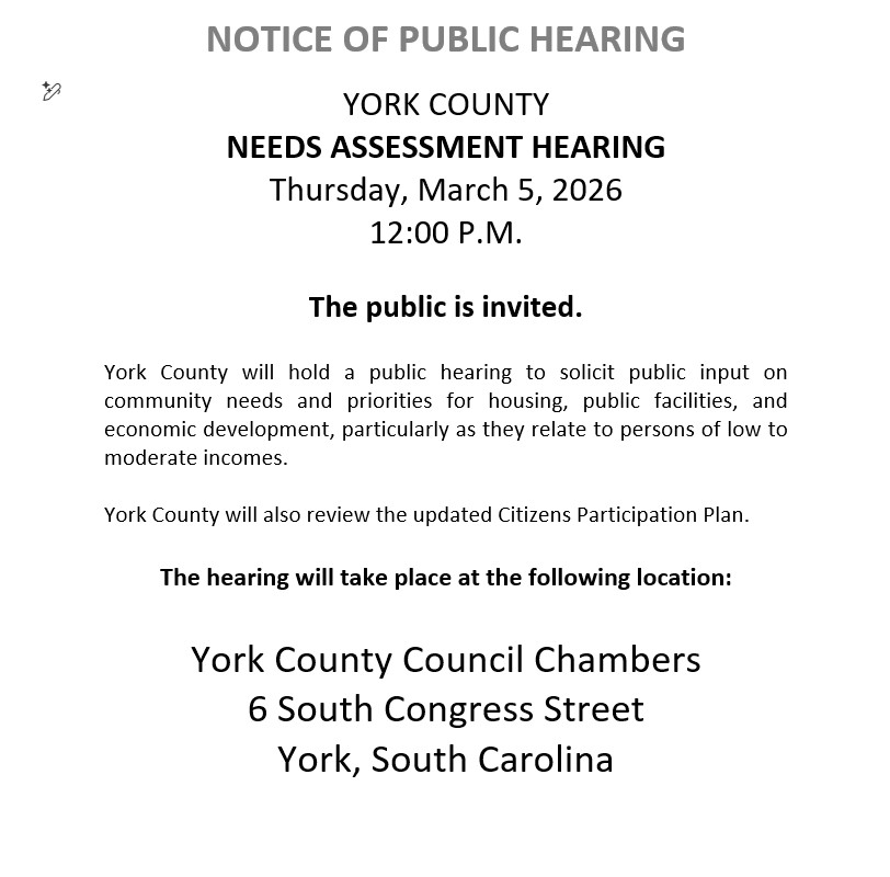 York County Public Hearing